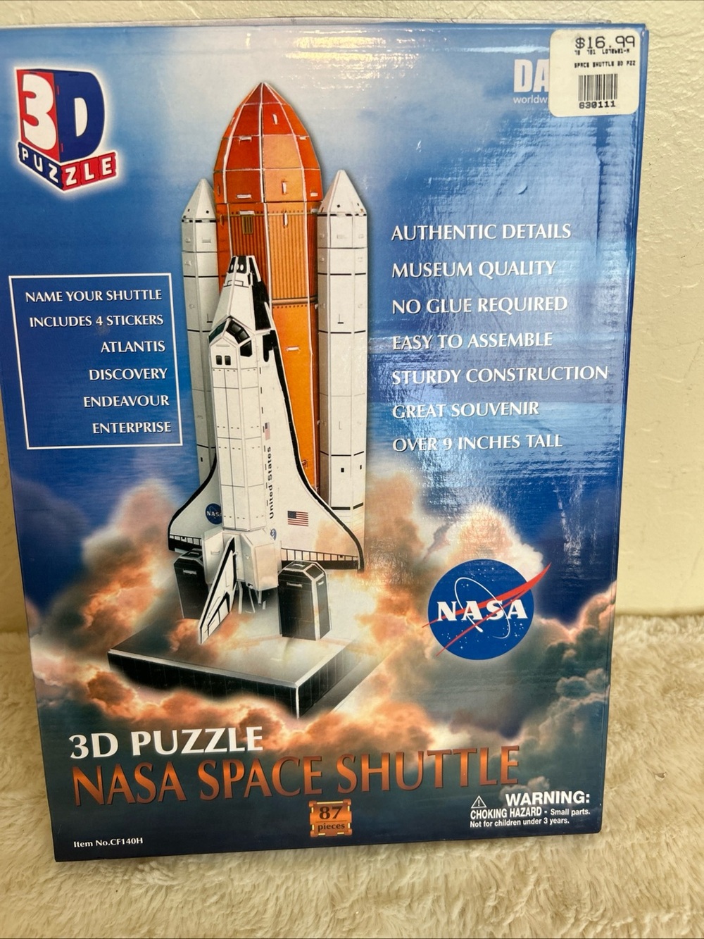 Daron 3D puzzle NASA Space Shuttle On Launch Pad 87 Pieces